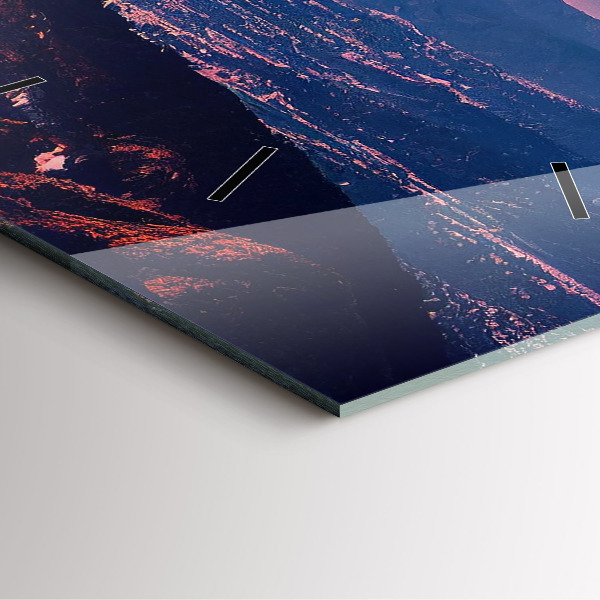 Reloj de pared cuadrado Montañas en San Antonio USA