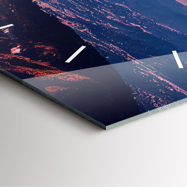 Reloj de pared cuadrado Montañas en San Antonio USA