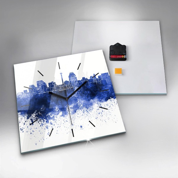 Reloj de pared cuadrado Acuarela de San Antonio