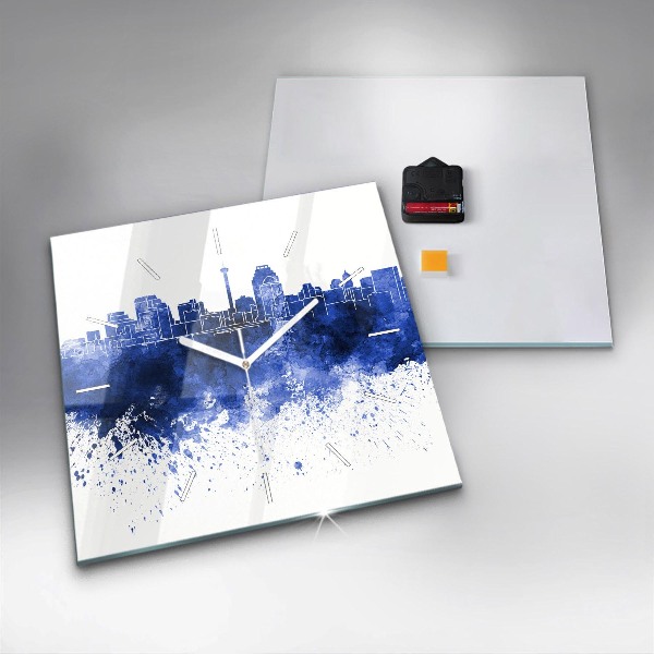 Reloj de pared cuadrado Acuarela de San Antonio