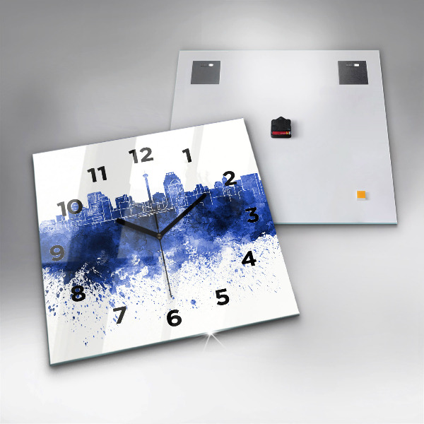 Reloj de pared cuadrado Acuarela de San Antonio