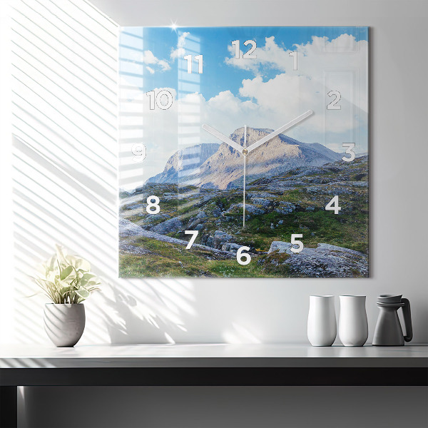 Reloj de pared cuadrado Paisaje rocoso