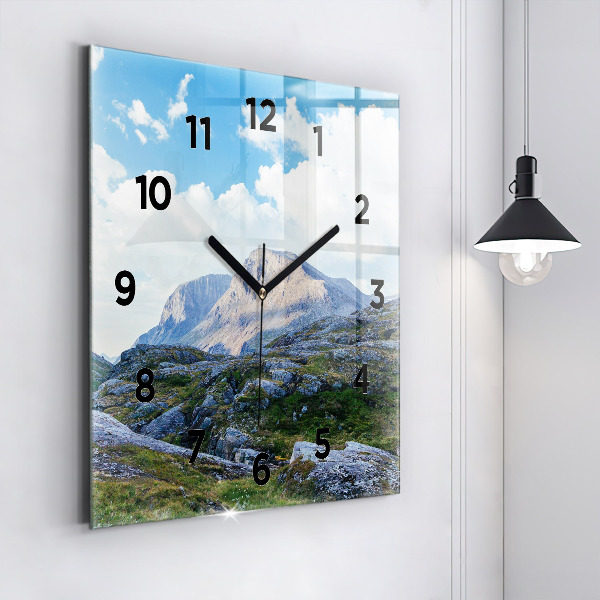 Reloj de pared cuadrado Paisaje rocoso