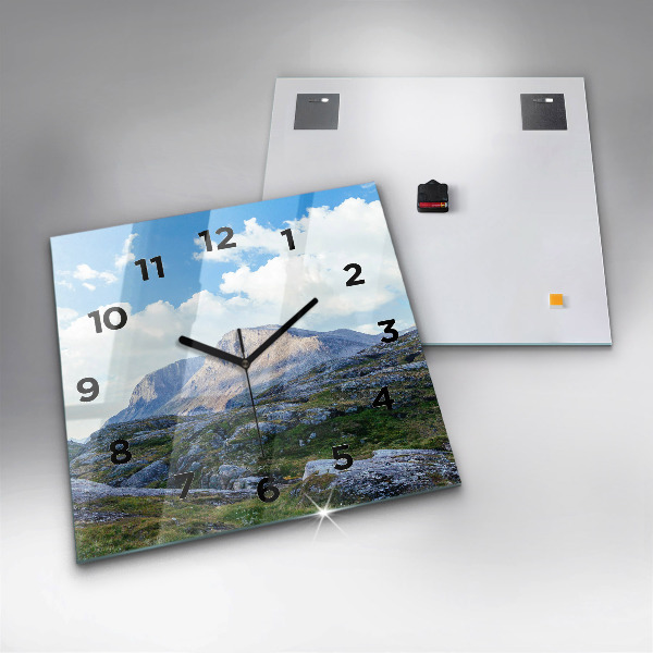Reloj de pared cuadrado Paisaje rocoso