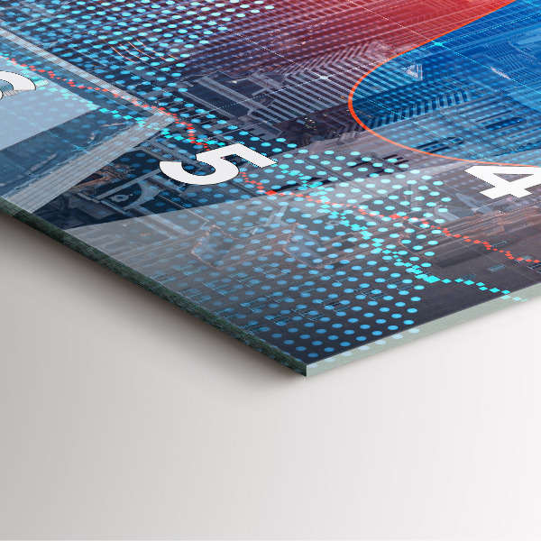 Reloj de pared cuadrado Rascacielos en Filadelfia