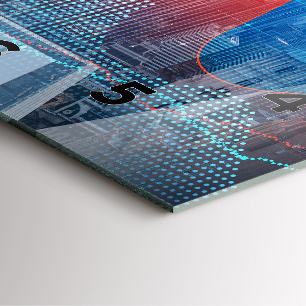 Reloj de pared cuadrado Rascacielos en Filadelfia