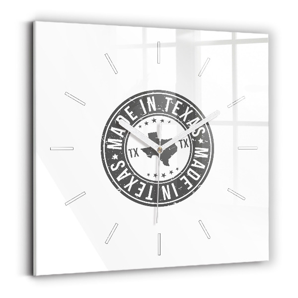 Reloj cuadrado Sello de Texas