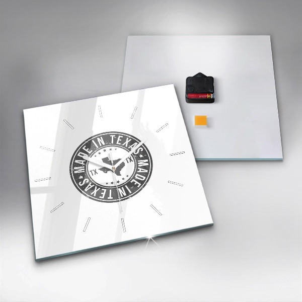 Reloj cuadrado Sello de Texas
