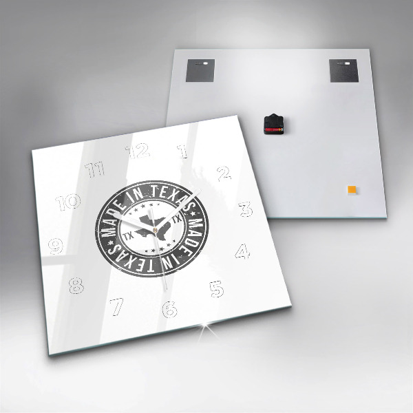 Reloj cuadrado Sello de Texas