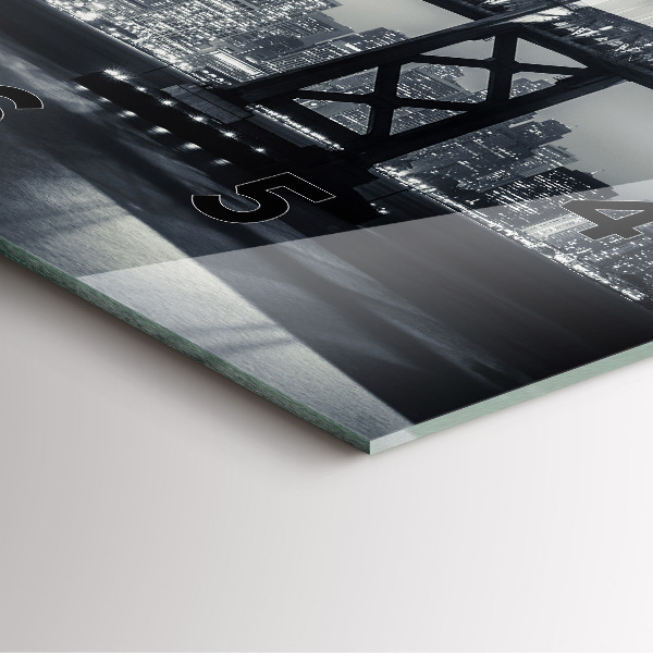 Reloj cuadrado Puente de noche San Francisco