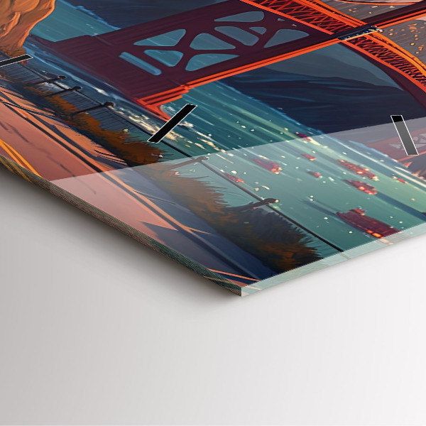 Reloj cuadrado Puente de San Francisco