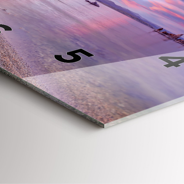 Reloj de pared cuadrado Amanecer en California