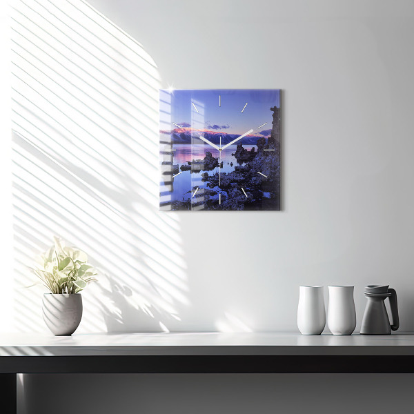 Reloj cuadrado Lago California