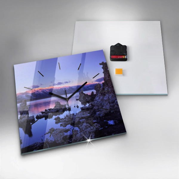 Reloj cuadrado Lago California