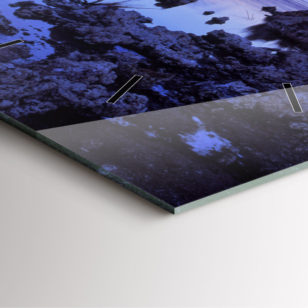 Reloj cuadrado Lago California