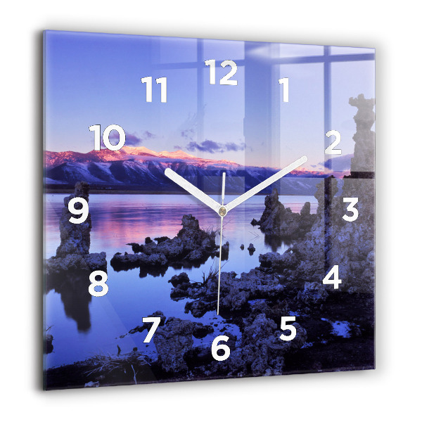 Reloj cuadrado Lago California