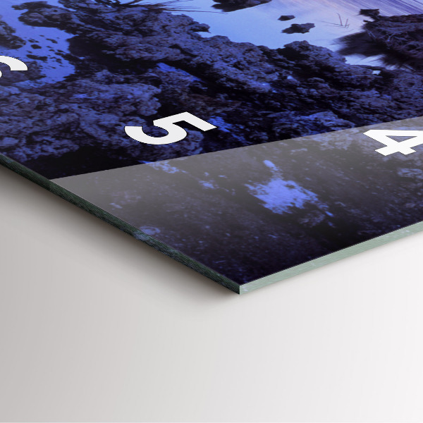 Reloj cuadrado Lago California