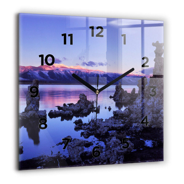 Reloj cuadrado Lago California