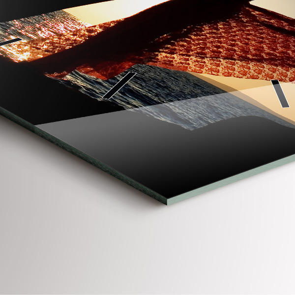 Reloj cuadrado Baile español en el mar