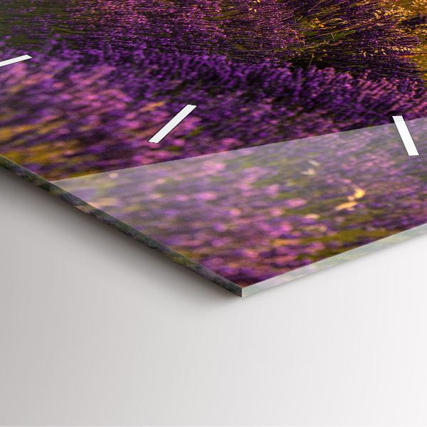 Reloj cuadrado Pradera de lavanda Francia