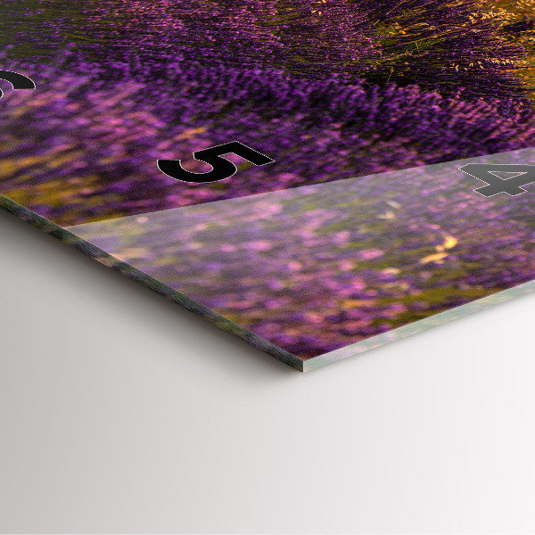 Reloj cuadrado Pradera de lavanda Francia