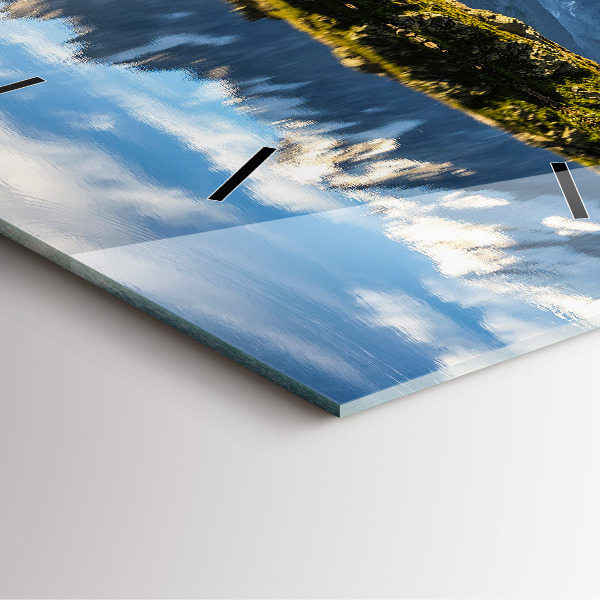 Reloj de pared cuadrado Valle de Chamonix, Alpes franceses