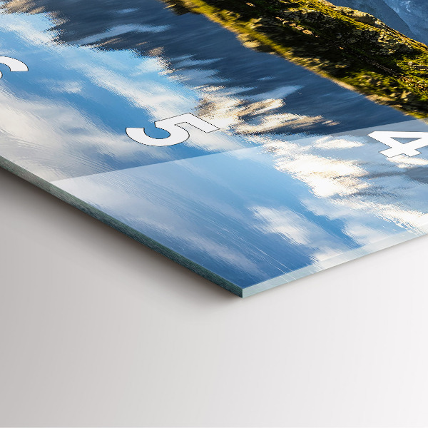 Reloj de pared cuadrado Valle de Chamonix, Alpes franceses