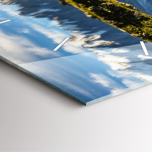 Reloj de pared cuadrado Valle de Chamonix, Alpes franceses