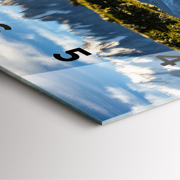 Reloj de pared cuadrado Valle de Chamonix, Alpes franceses