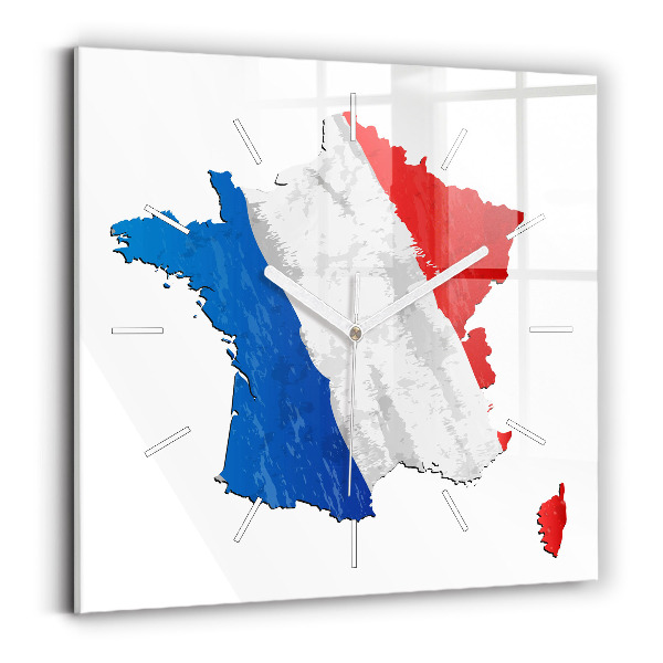 Reloj cuadrado Bandera de Francia