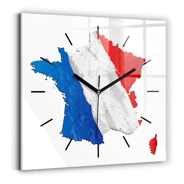 Reloj cuadrado Bandera de Francia