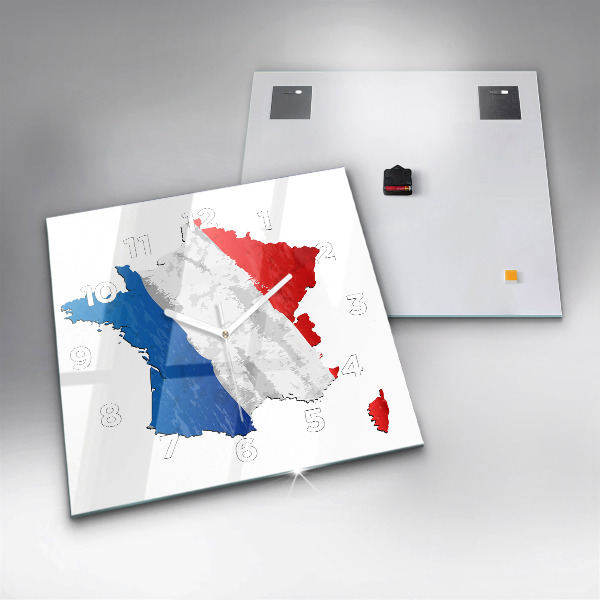 Reloj cuadrado Bandera de Francia