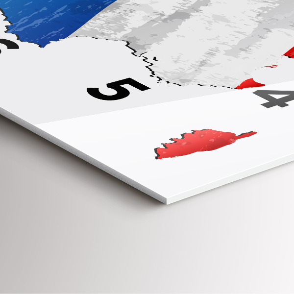 Reloj cuadrado Bandera de Francia