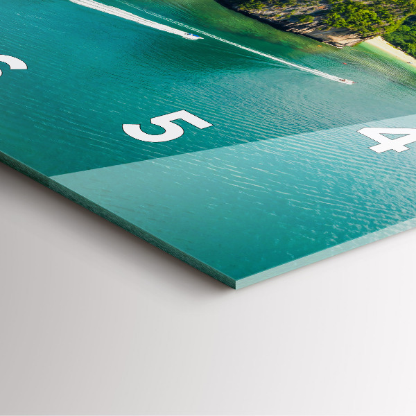 Reloj de pared cuadrado Isla en Tailandia