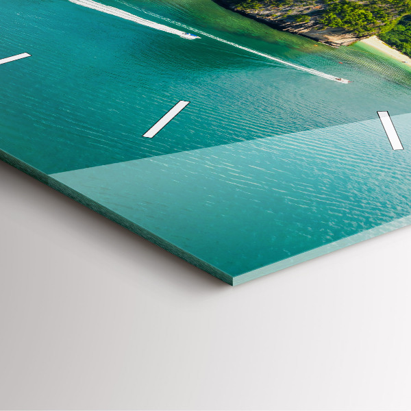 Reloj de pared cuadrado Isla en Tailandia