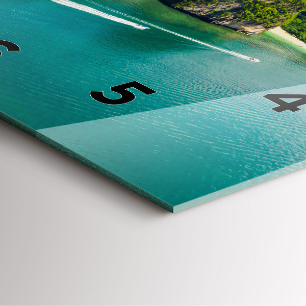 Reloj de pared cuadrado Isla en Tailandia