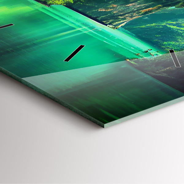 Reloj cuadrado Paisaje natural de Tailandia