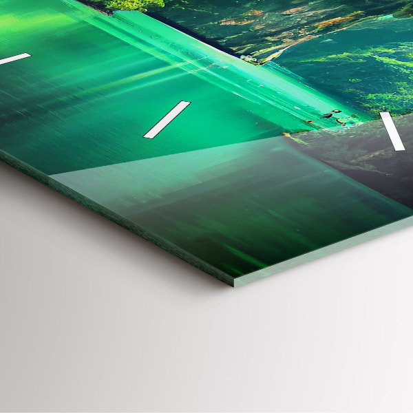 Reloj cuadrado Paisaje natural de Tailandia