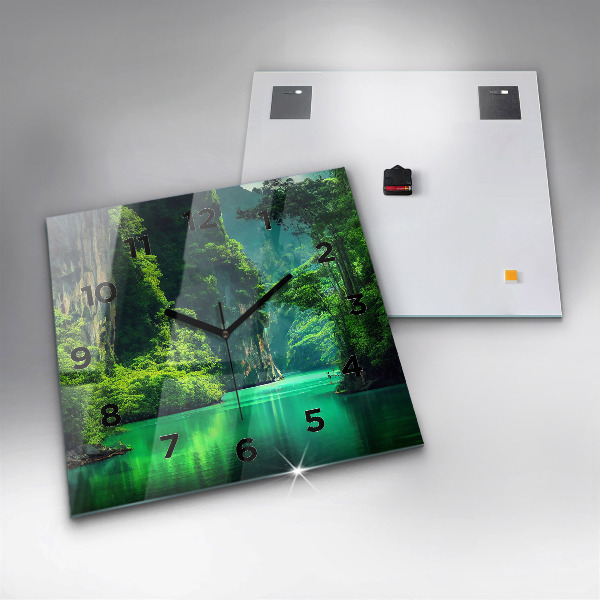 Reloj cuadrado Paisaje natural de Tailandia