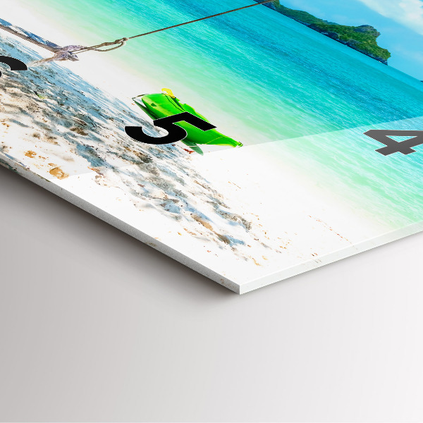 Reloj cuadrado Isla soleada Tailandia