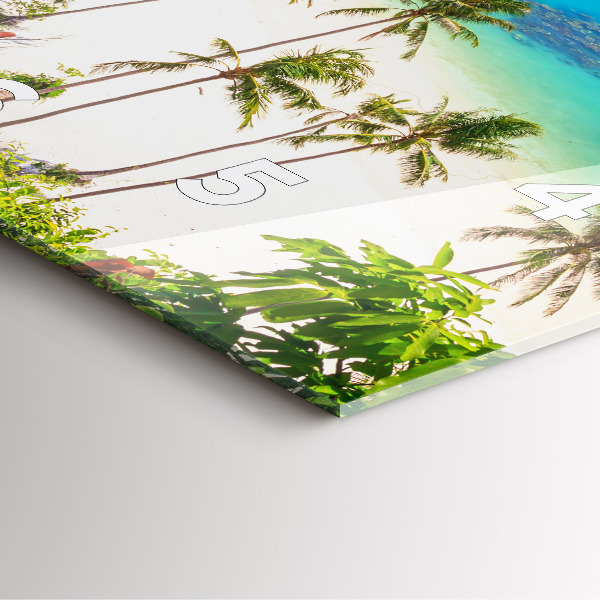 Reloj de pared cuadrado Parque nacional de Tailandia