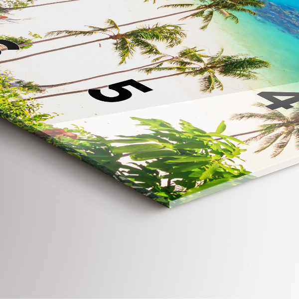 Reloj de pared cuadrado Parque nacional de Tailandia