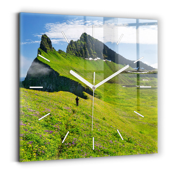 Reloj cuadrado Reserva natural de Hornstrandir Islandia
