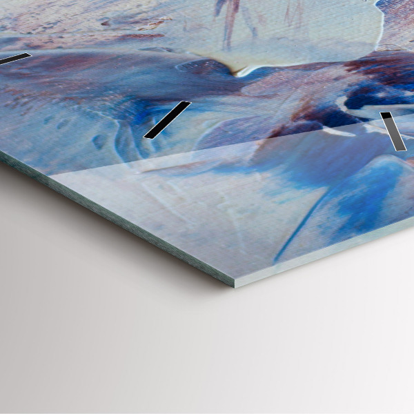 Reloj cuadrado Textura de pintura abstracta