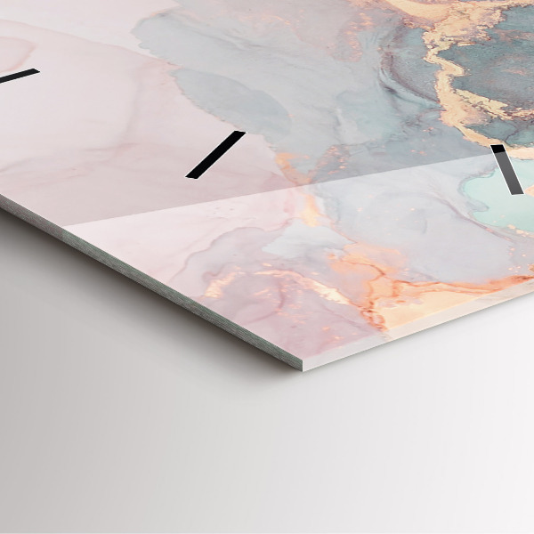 Reloj de pared cuadrado Textura de mármol