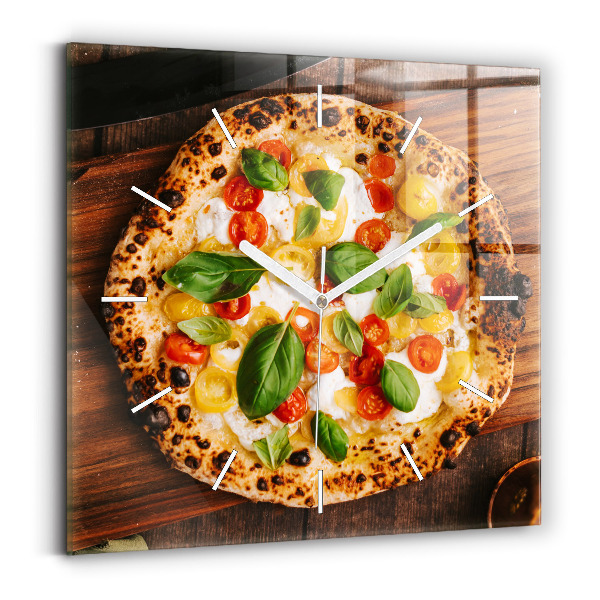 Reloj cuadrado Pizza italiana