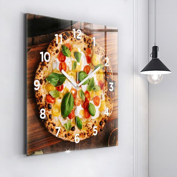 Reloj cuadrado Pizza italiana