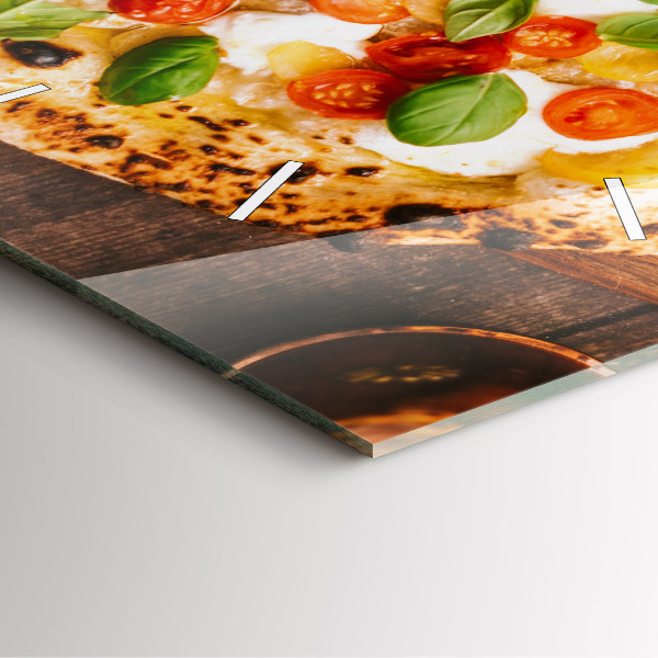 Reloj cuadrado Pizza italiana