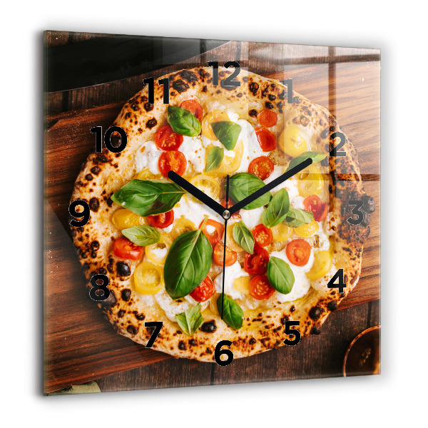 Reloj cuadrado Pizza italiana