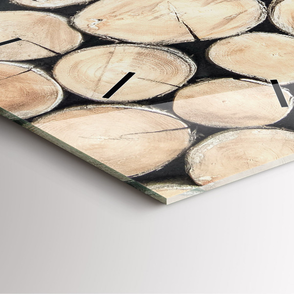 Reloj de pared cuadrado Tocones de árbol truncados